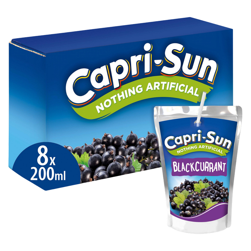 Capri-Sun Blackcurrant, 8 x 200ml