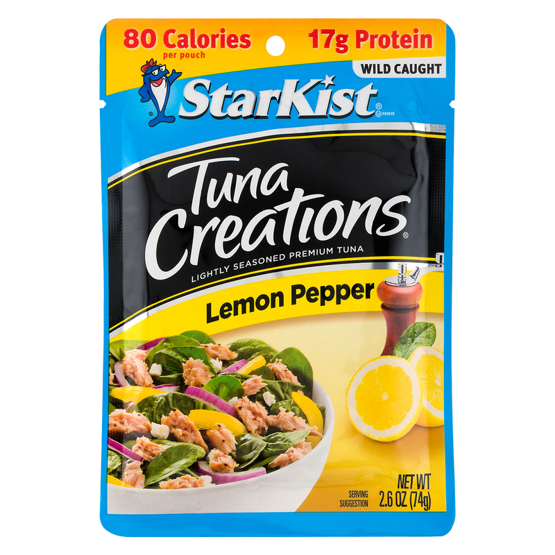StarKist Tuna Creations Lemon Pepper Seasoned Tuna in Pouch 2.6oz