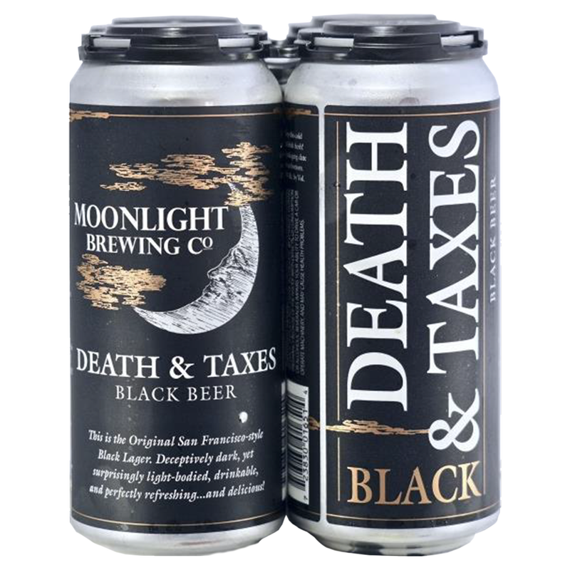 Moonlight Death and Taxes Black Lager 4pk 16oz Can 4.6% ABV