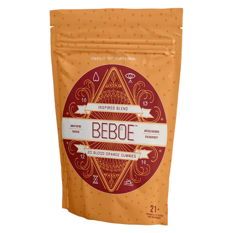Beboe Inspired Blood Orange Gummies, 5mg D9 THC, 20ct