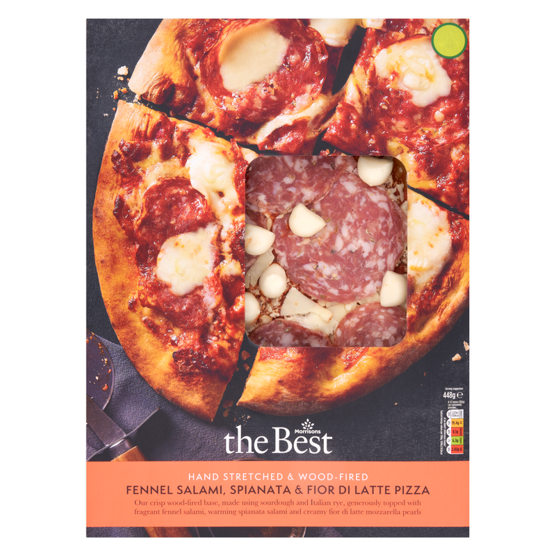 Morrisons The Best Salami & Fior De Latte Pizza, 448g