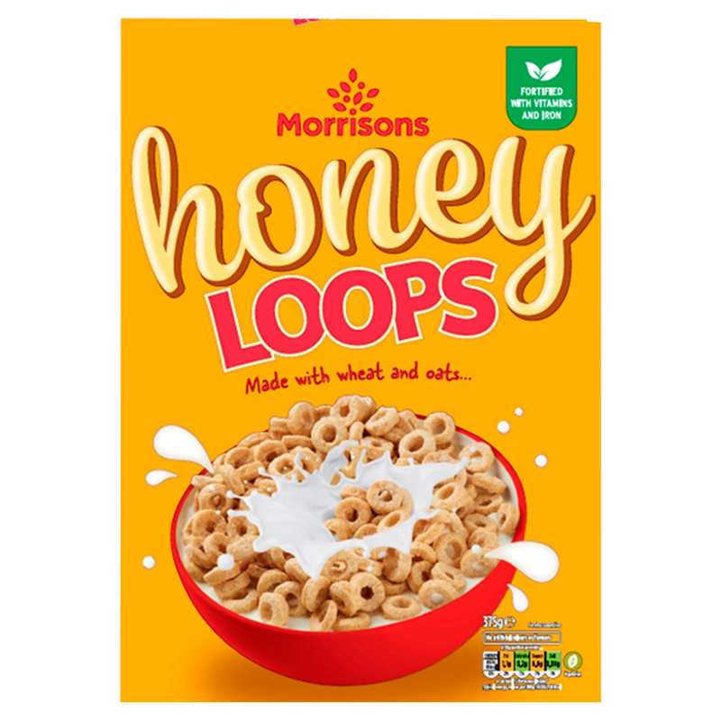 Morrisons Honey Loops, 375g