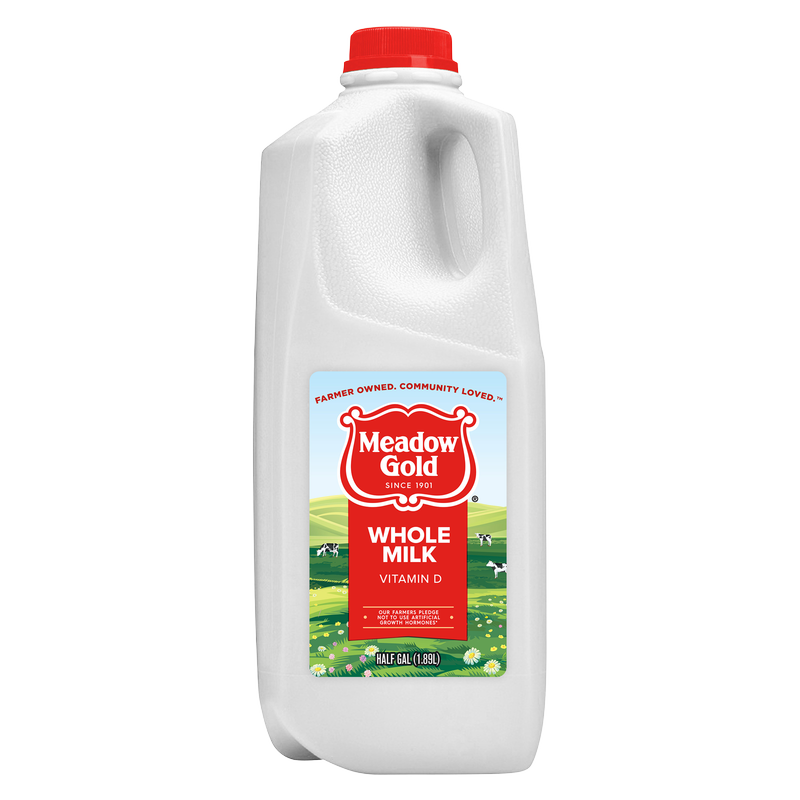 Meadow Gold Whole Vitamin D Milk - 1/2 gallon