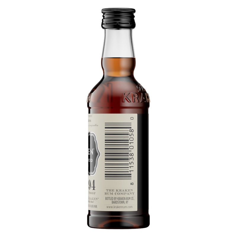 Kraken Black Spiced Rum 50ml (94 proof) - Delivered In As Kraken Black Spiced Rum 50ml (94 proof) - Delivered In As