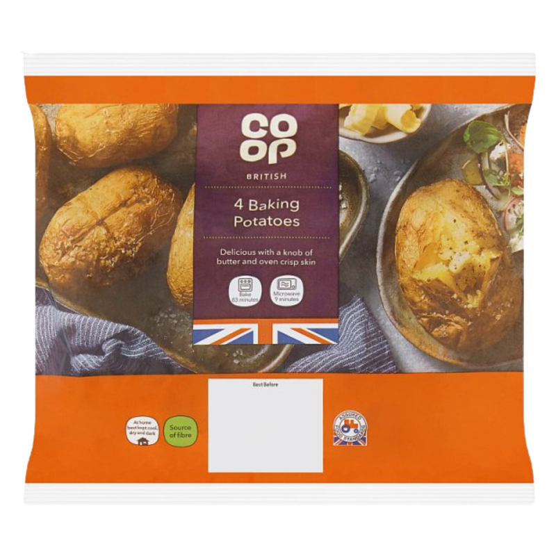 Co-op Baking Potatoes, 4pcs