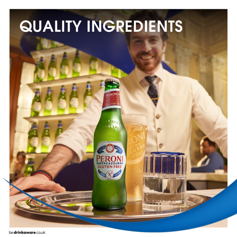Peroni Nastro Azzurro Gluten Free, 4 x 330ml