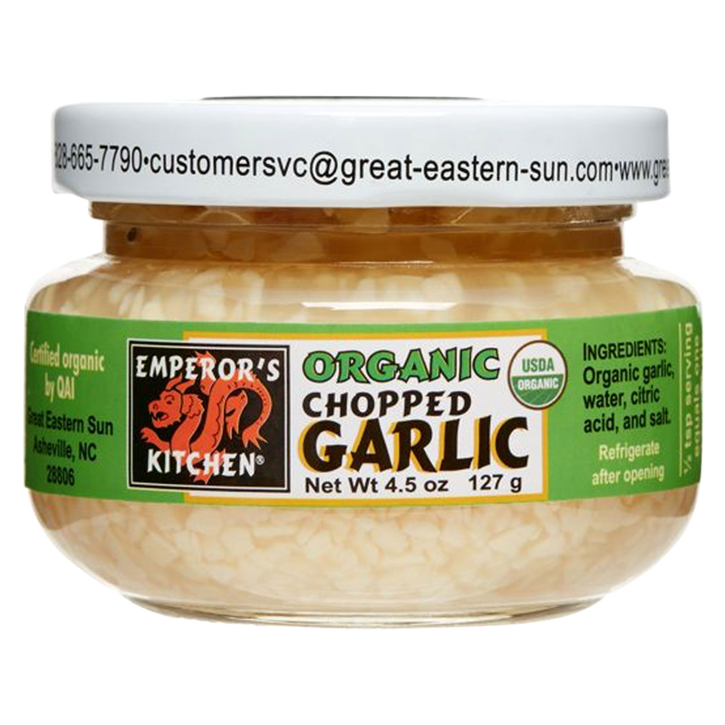 Emperor's Kitchen Organic Chopped Garlic 4.5oz