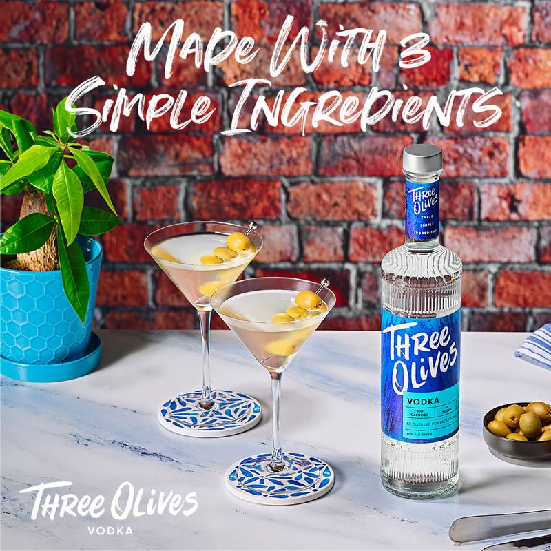 Three Olives Vodka Blueberry 750ml (60 Proof)