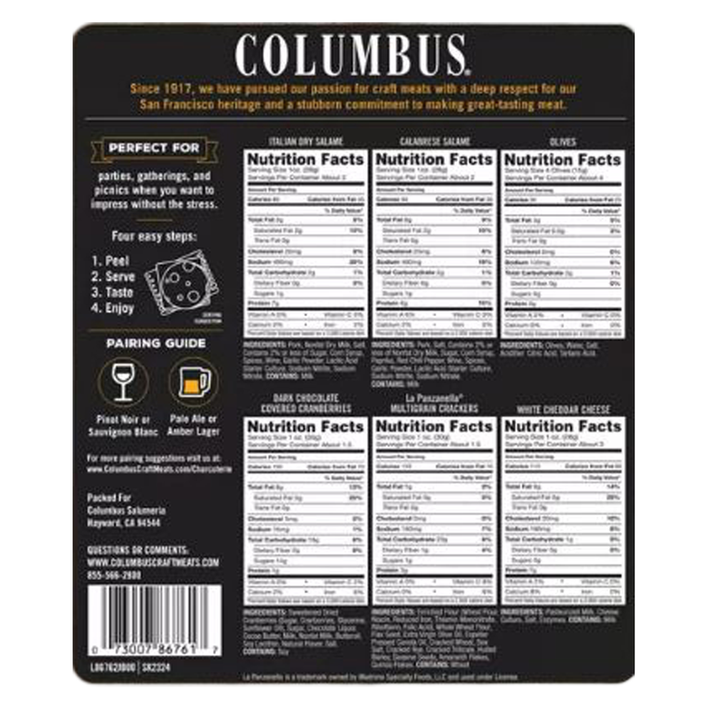Columbus Charcuterie Board - 12.5oz