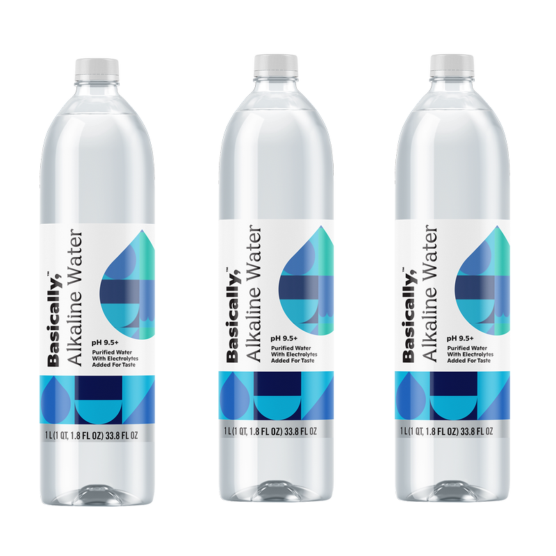 Basically, 1L Alkaline Water (Pack of 3)