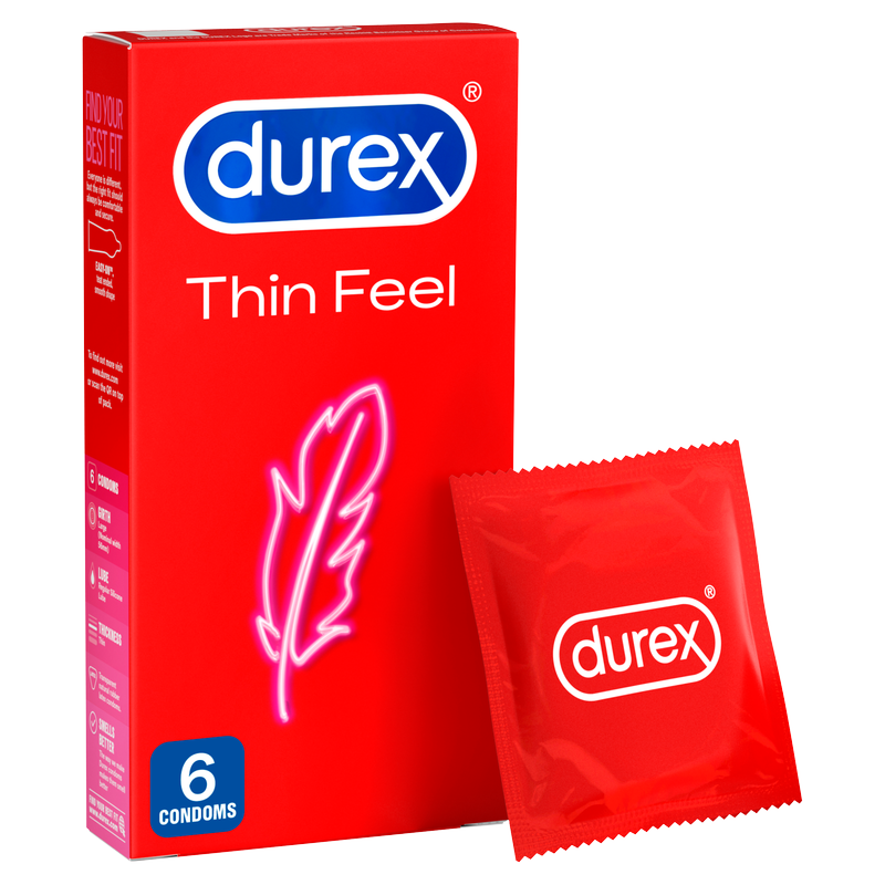 Durex Thin Feel Condoms, 6pcs