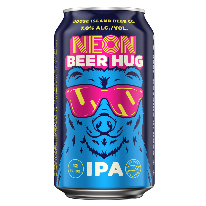 Goose Island Neon Beer Hug IPA Single 12oz Can 7.0% ABV