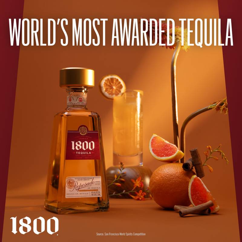 1800 Tequila Reposado 200ml (80 Proof)