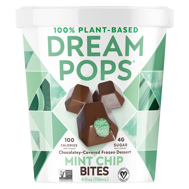 Dream Pops Mint Chip Non-Dairy Bites 4oz