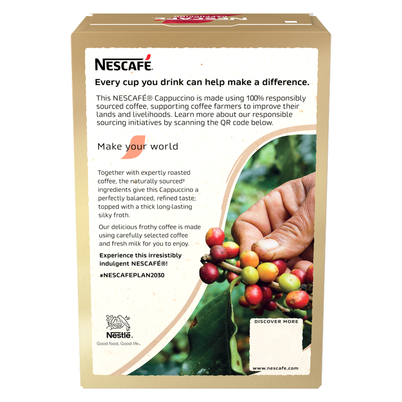 Nescafe Cappuccino Instant Coffee, 7 x 15.5gg