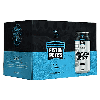 Piston Pete's American Muscle Lager 6pk 12oz Can