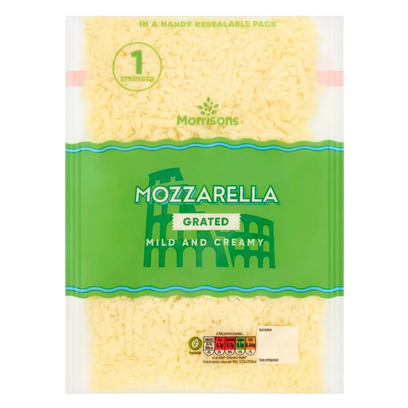 Morrisons Grated Mozzarella, 250g