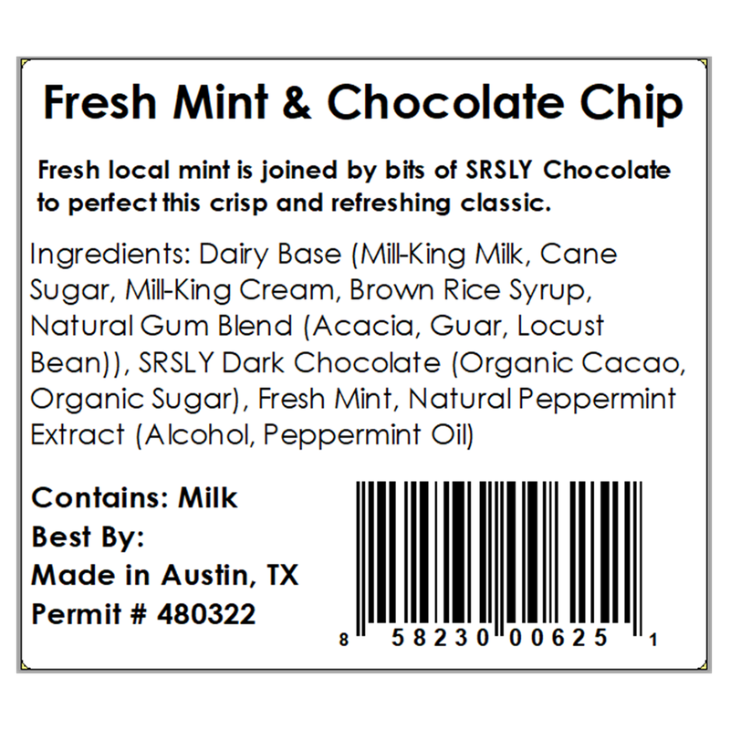 Lick Honest Ice Creams Fresh Mint & Chocolate Chip Pint