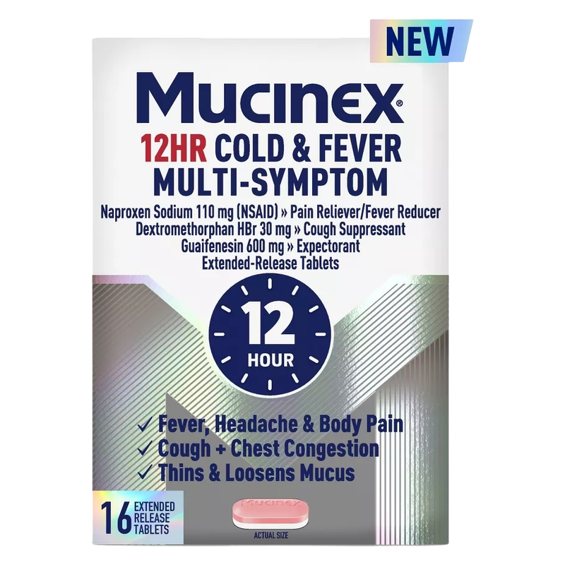MUCINEX® 12HR Cold & Fever 24/16 ct.