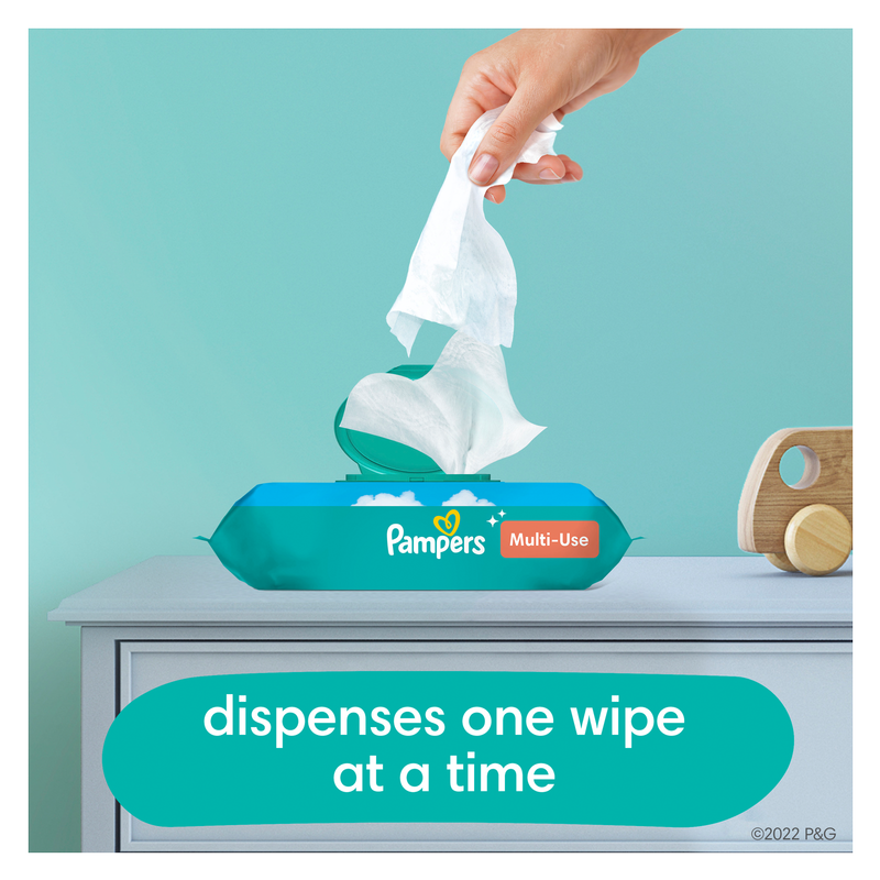 Pampers Baby Wipes Multi-Use Clean Breeze 1X Pop-Top 56ct