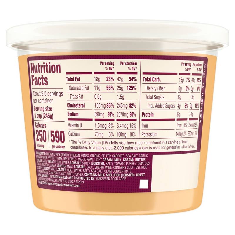 Bowl & Basket Lobster Bisque Soup - 20oz