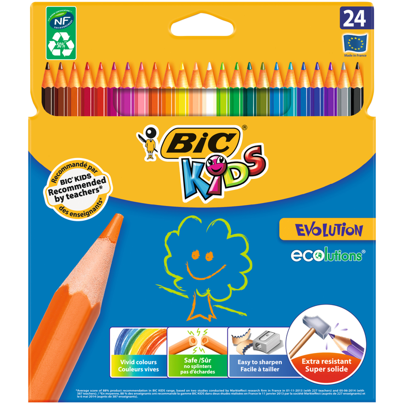 Bic Kids Colour Pencils, 24pcs
