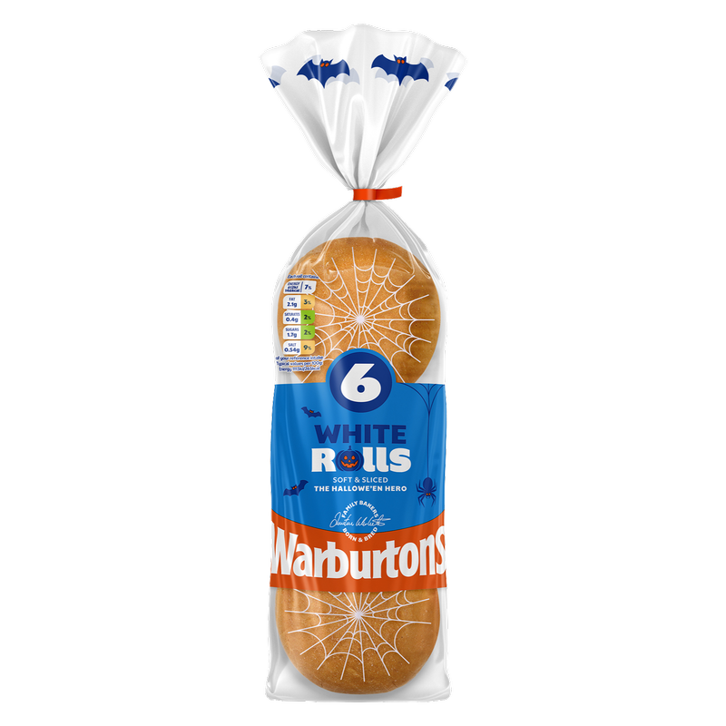 Warburtons 切片白卷，6 片