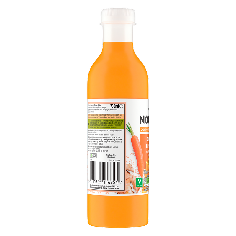 Morrisons Nourish Carrot, Orange & Ginger Juice, 750ml