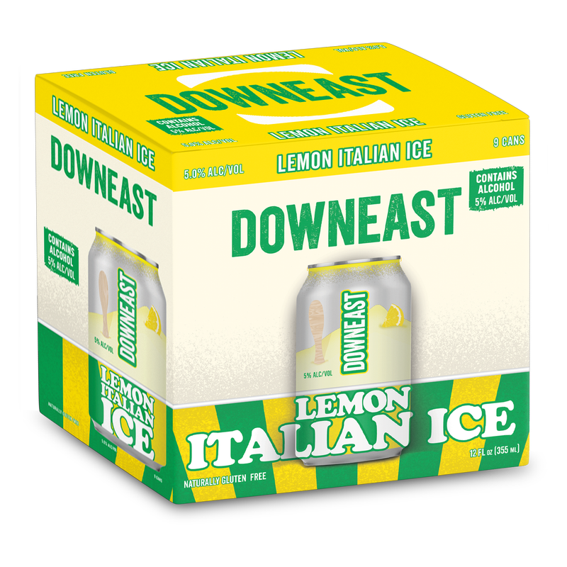 Downeast Lemon Italian Ice 9pk 12oz Can 5% ABV