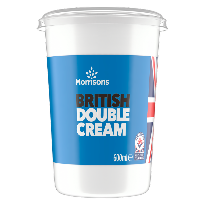 Morrisons British Double Cream, 600ml