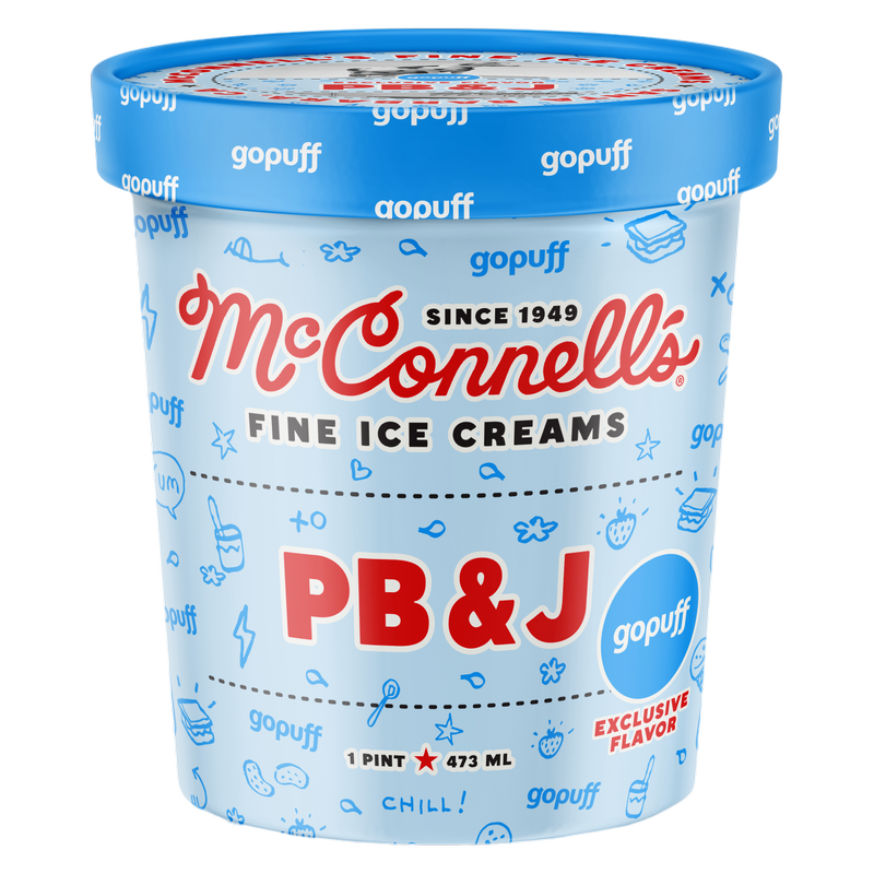 McConnell's PB&J Gopuff Exclusive Ice Cream Pint, 16oz