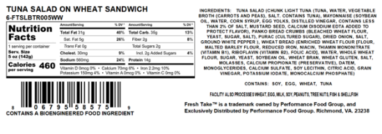 Tuna Salad Sandwich - 1ct