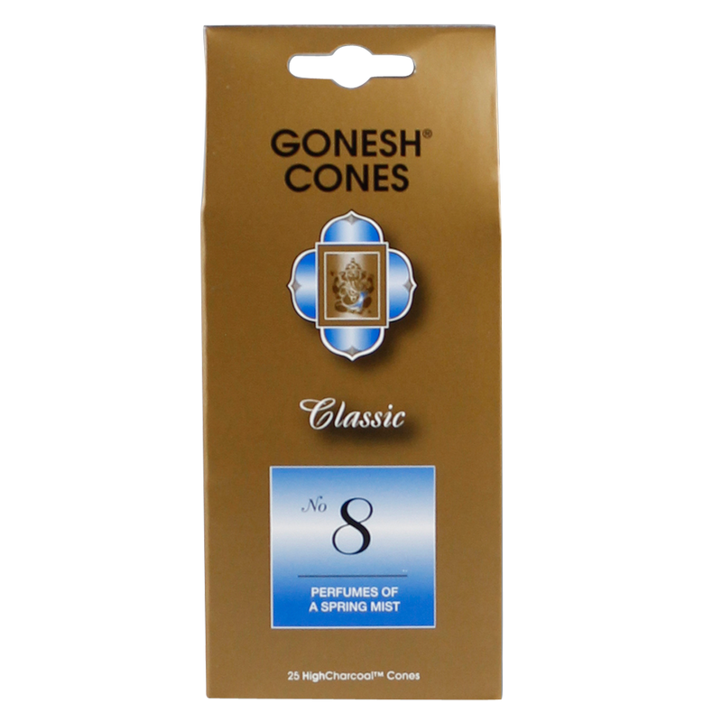 Gonesh #8 Incense Cones 25ct