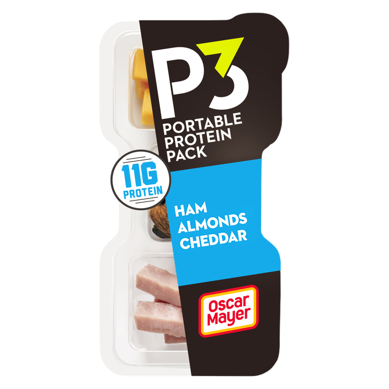 Oscar Mayer P3 Pack Ham, Cheddar, & Almonds - 2oz