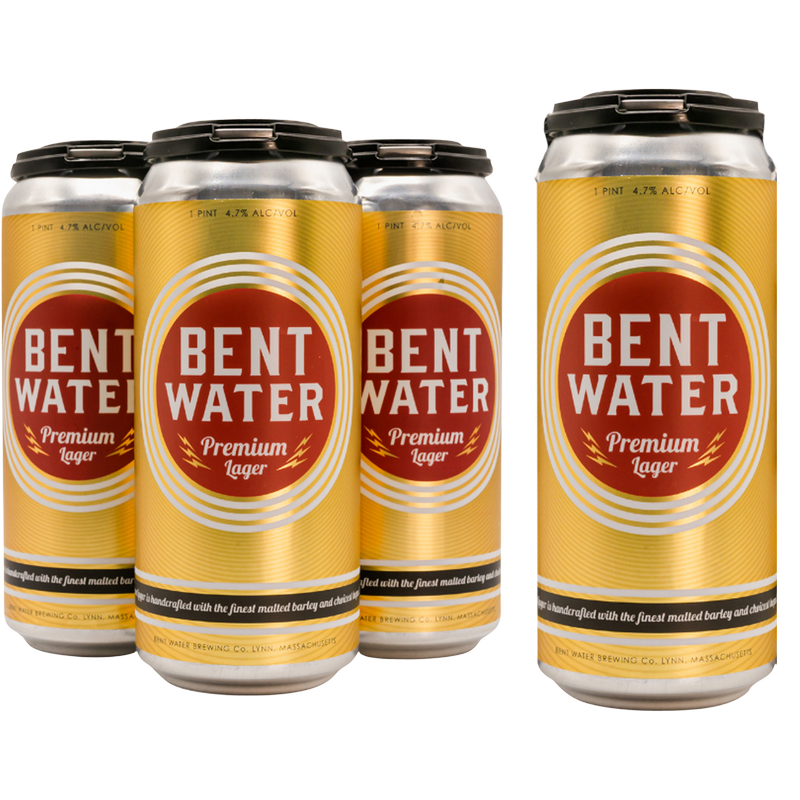 Bent Water Brewing Premium Lager 4pk 16oz Can 4.7% ABV