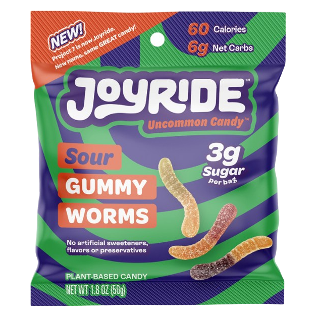 Joyride Low Sugar Sour Worms 1.8oz