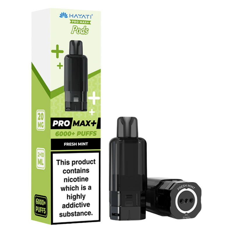 Hayati Pro Max 6000 Pods Fresh Mint 20mg/ml, 1pcs