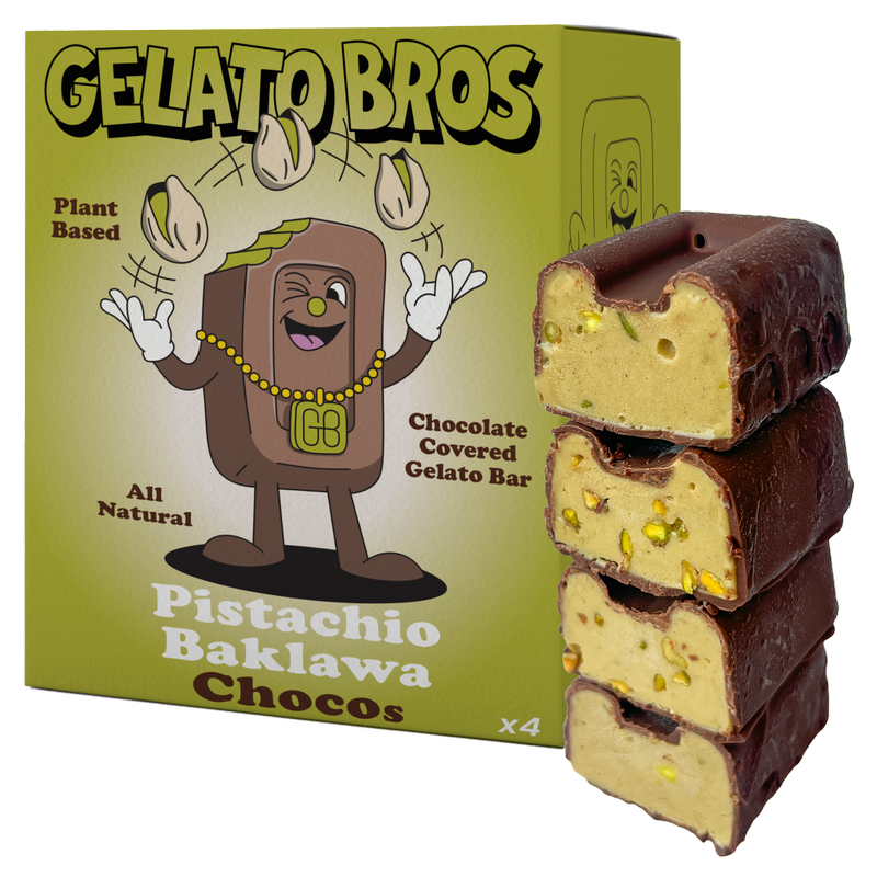 Gelato Bros Pistachio Baklawa Chocos, 4 x 200ml