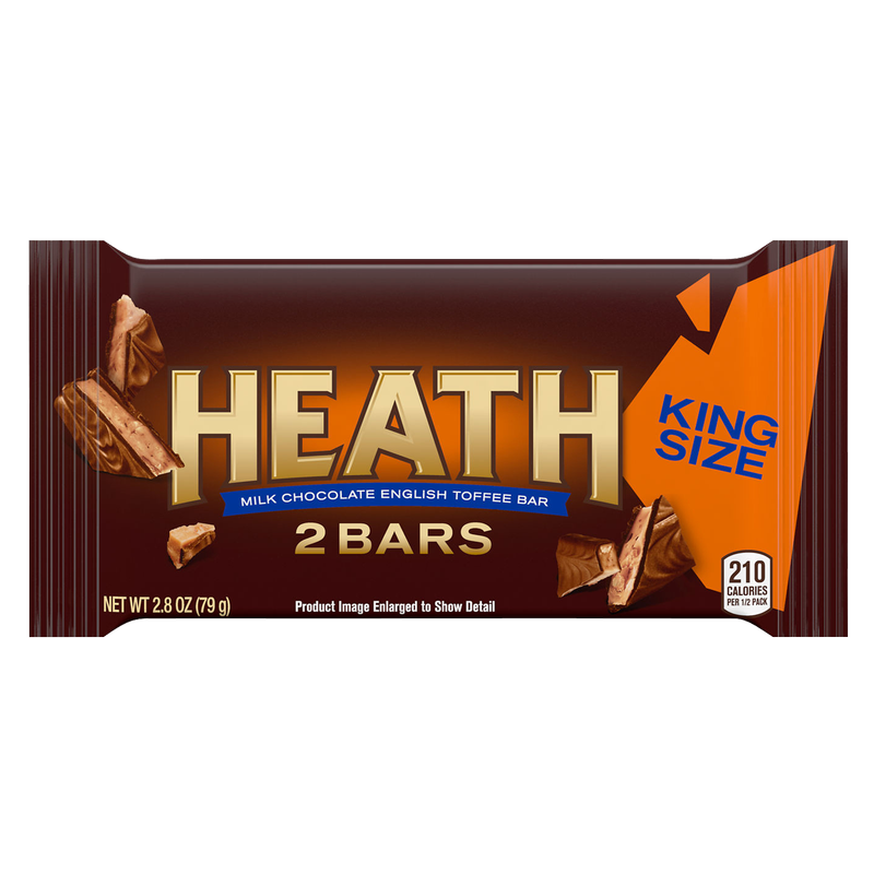 Heath Milk Chocolate English Toffee Candy Bar King Size 2.8oz