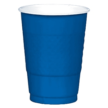 Amscan Blue Plastic Cups 20ct