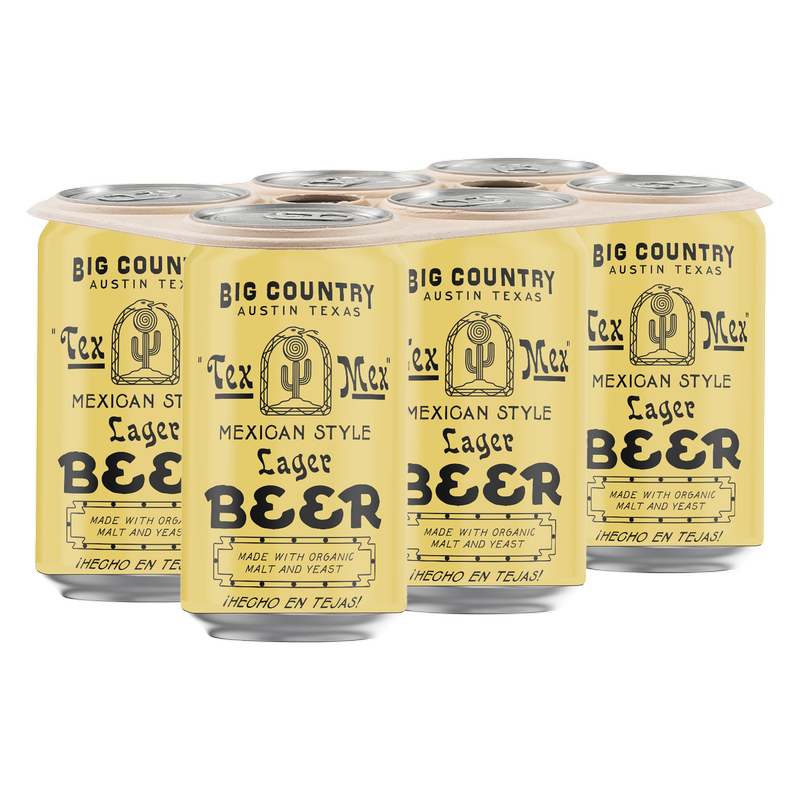 Big Country Organic Brewing Co. TexMex Lager 6pk 12oz Can 5.5% ABV