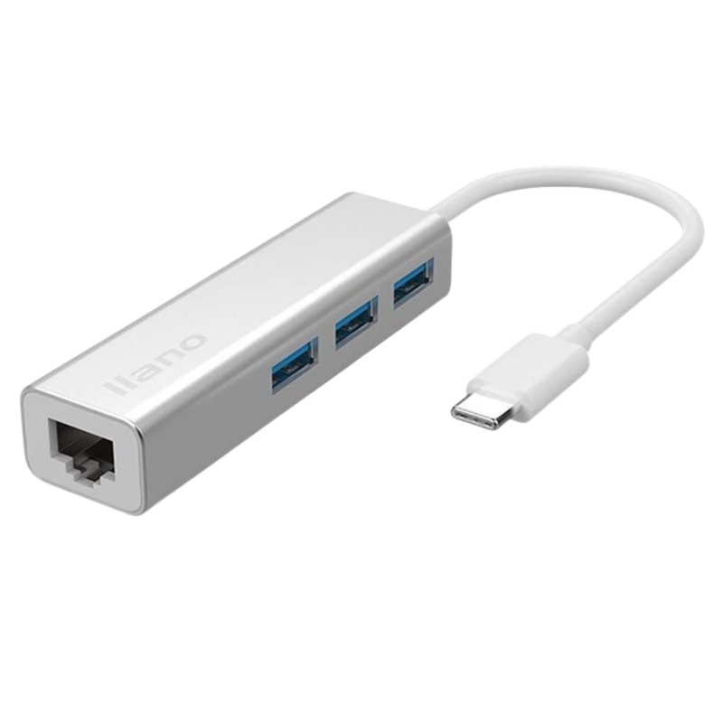 Hub adapter USB-C to USB-B/Ethernet, 1pcs