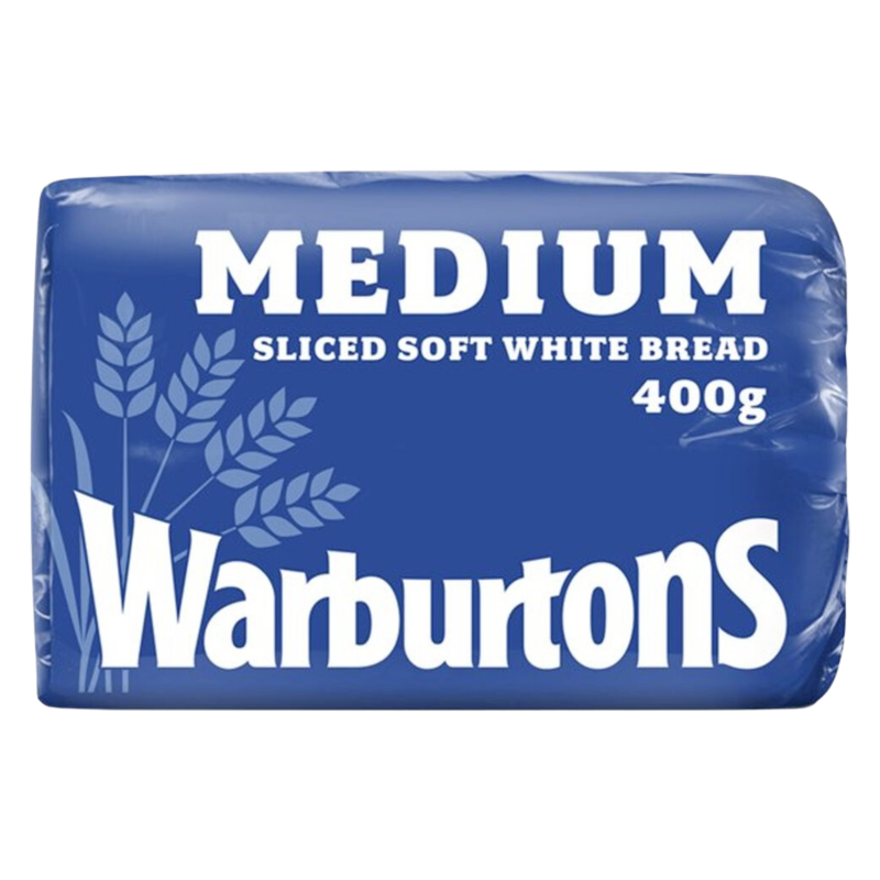 Warburtons Medium White Bread, 400g