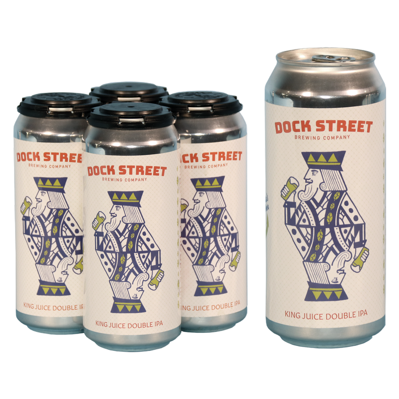 Dock Street King Juice DIPA 4pk 16oz Cans 8.5% ABV