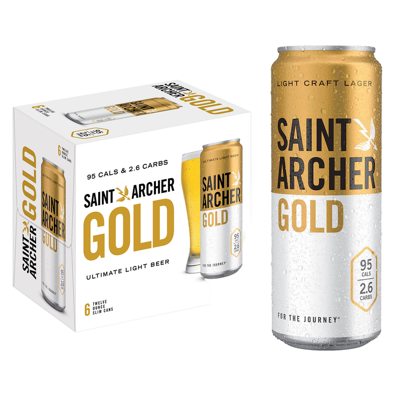 Saint Archer Gold Lager 6pk 12oz Can 4.2% ABV