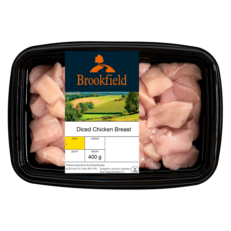 Brookfield Farm Diced Chicken Breast, 400g