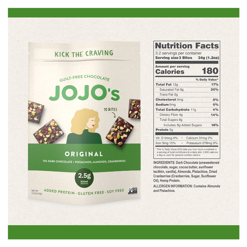 JOJO's Original Chocolate Bites 3.9oz