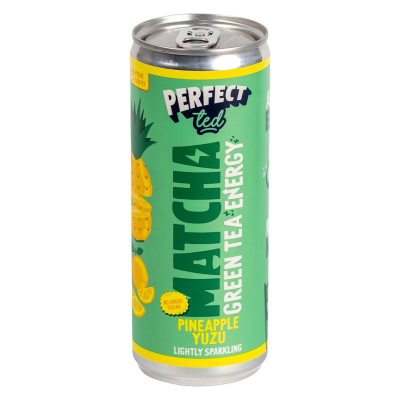 Perfect Ted Matcha Pineapple Yuzu Energy Drink, 250ml