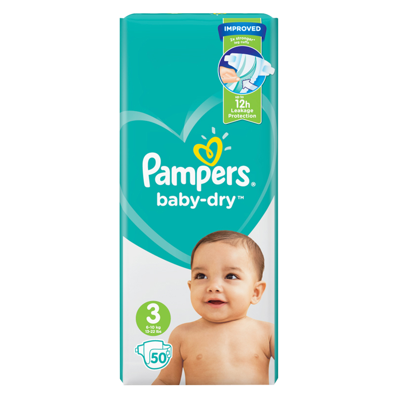 Pampers Baby-Dry Size 3, 2 x 50pcs