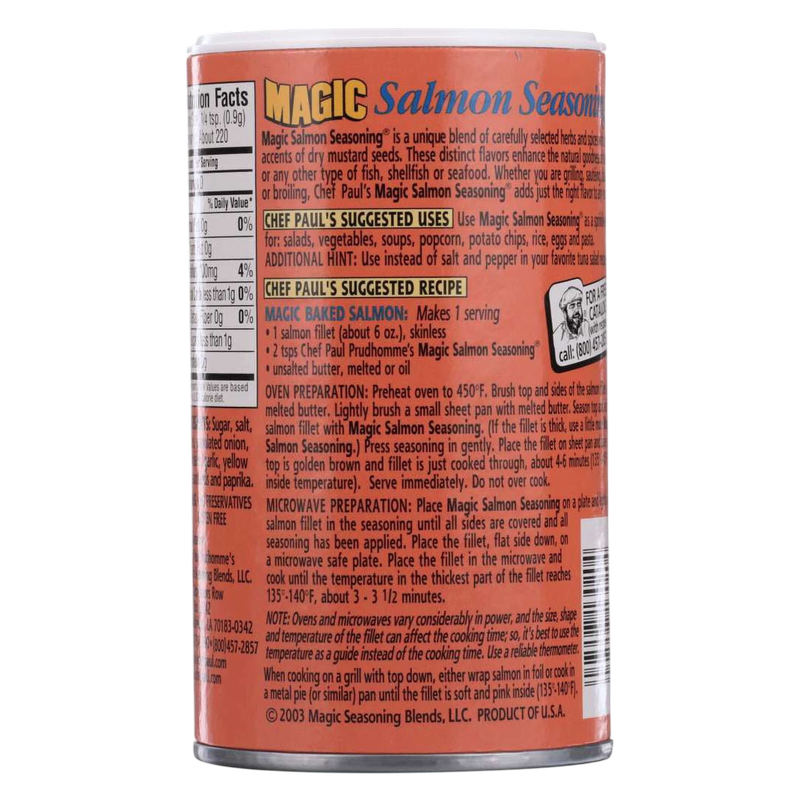 Chef Paul Prudhomme's Magic Salmon Seasoning 7oz